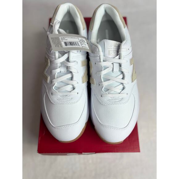 New Balance Women’s spikeless golf White 574 Greens V2 (US Size 9.5) NIB - Picture 1 of 6
